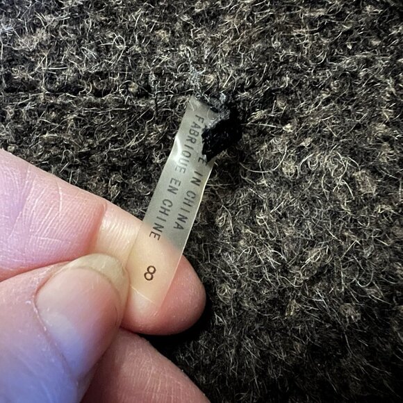 Trina Turk Womens Brownish Grey Wool & Alpaca Overcoat Size 8 3 Button Jacket - Picture 11 of 11